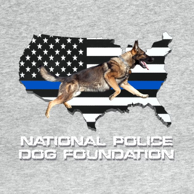 NPDF and blue stripe by National Police Dog Foundation